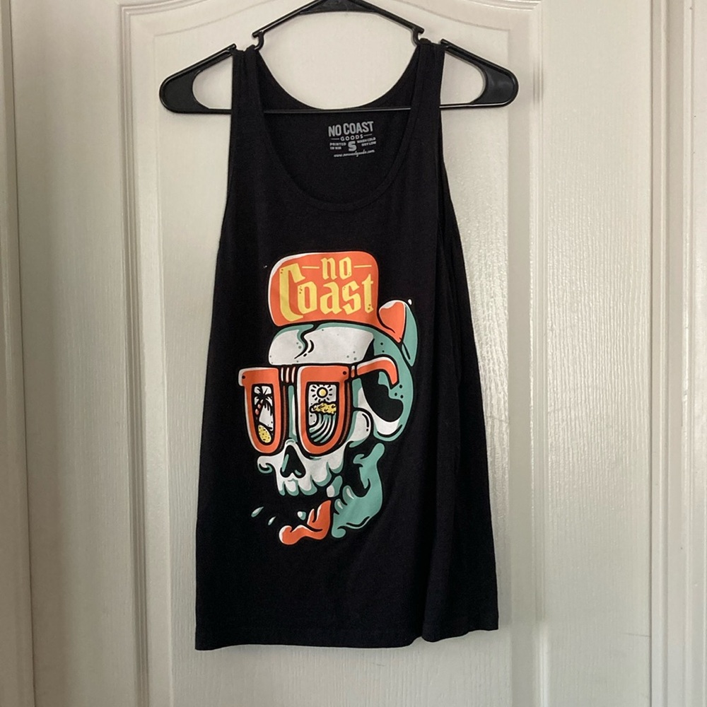Small mens No Coast Goods - New Mexico - Skull Tank Top